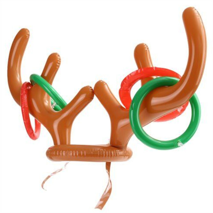 Inflatable rabbit head ring