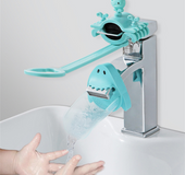 Children's faucet extender