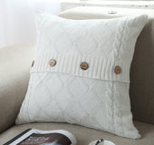 Cotton knitted car pillowcase