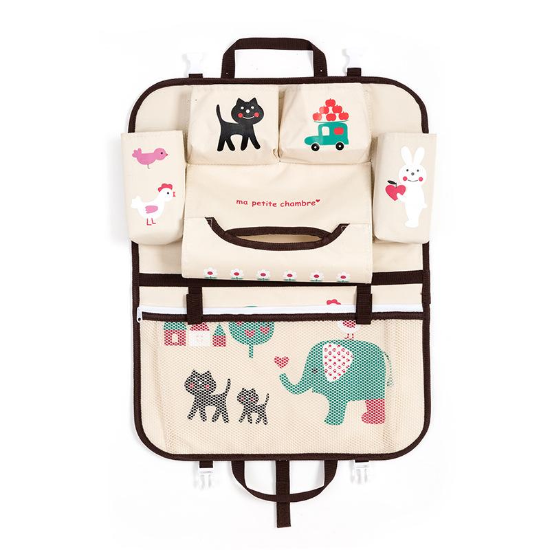 Cartoon car storage bag seat
