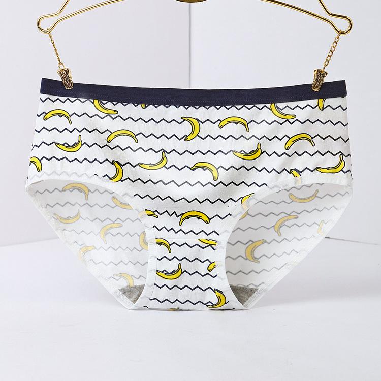 Women''s panties Banana print cartoon underwear female cotton underpants gril brienfs sexy lingerie ladies panty women intimate (China)