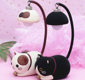 Creative small ornaments groceries cute cartoon cat night light girls room dormitory decorations student day gift