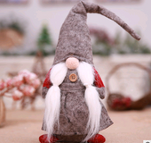 Christmas decorations, European style, no face doll, small forest beard, old man decoration