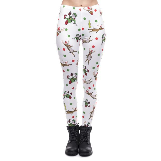 Zohra New Women Christmas Party High Waist Leggings Fitness