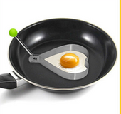 Thickened stainless steel omelette mold creative egg frying mold love type fried egg model poached egg grinder