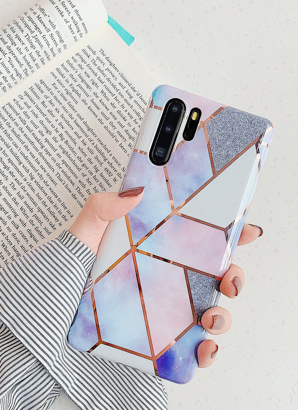 Electroplated marble mobile       | Samsung | Huawei