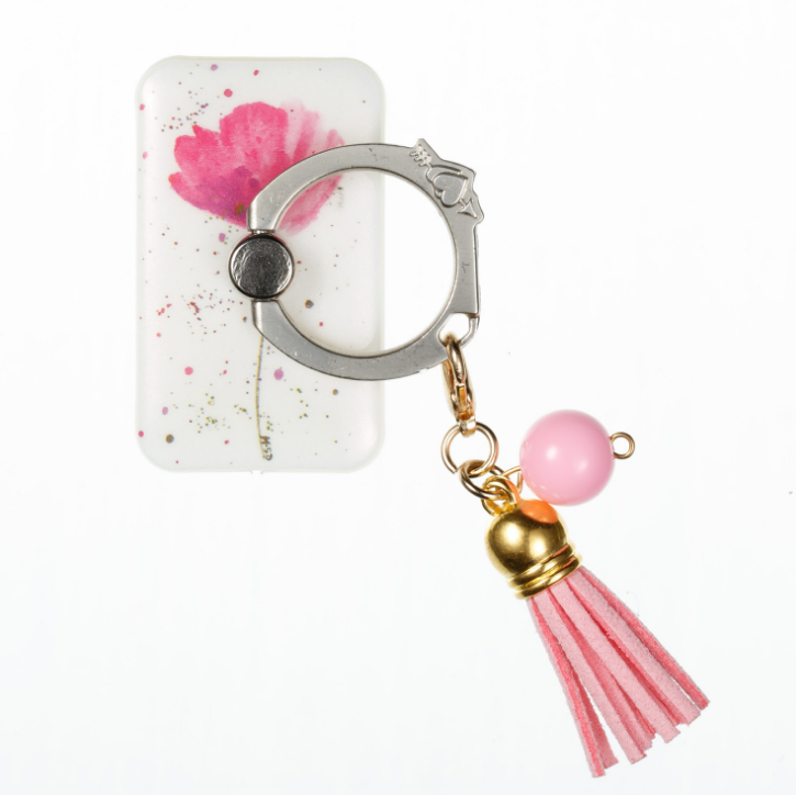 Paste creative lazy tassels metal painted finger ring bracket mobile phone