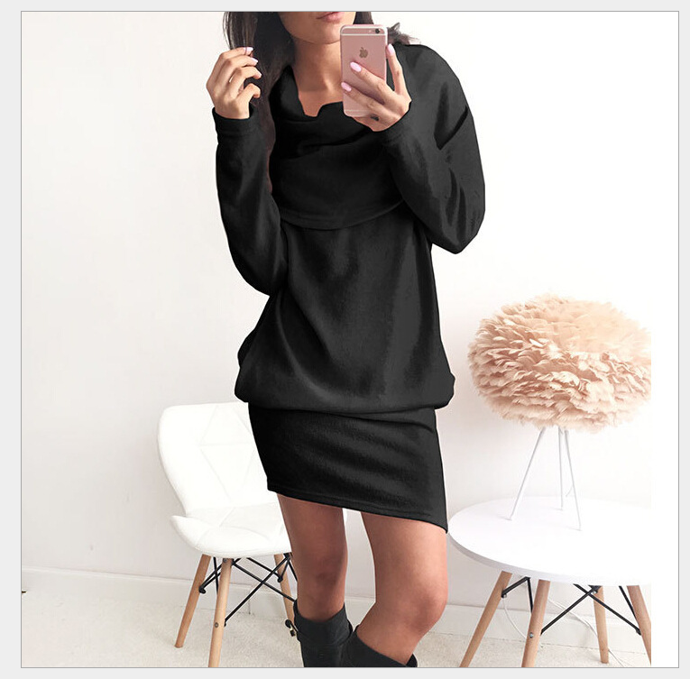 autumn and winter fashion dress popular anti-collar sweater