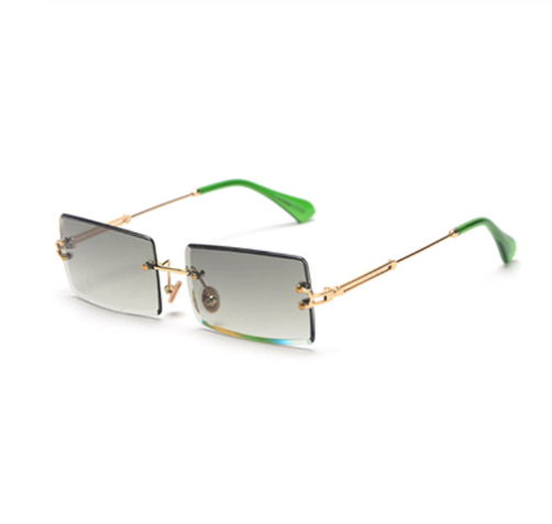 Rimless Rectangle Sunglasses Square