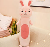 Long cylindrical pillow plush toy