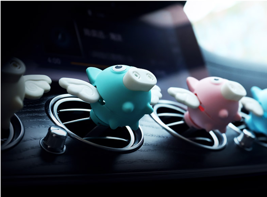 Small flying pig air perfume aromatherapy air conditioning