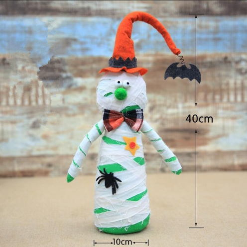 Halloween creative pumpkin witch doll