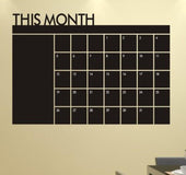 Monthly Calendar Chalk Board