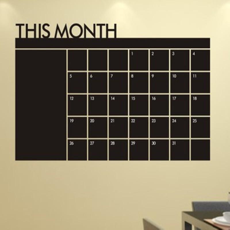 Monthly Calendar Chalk Board