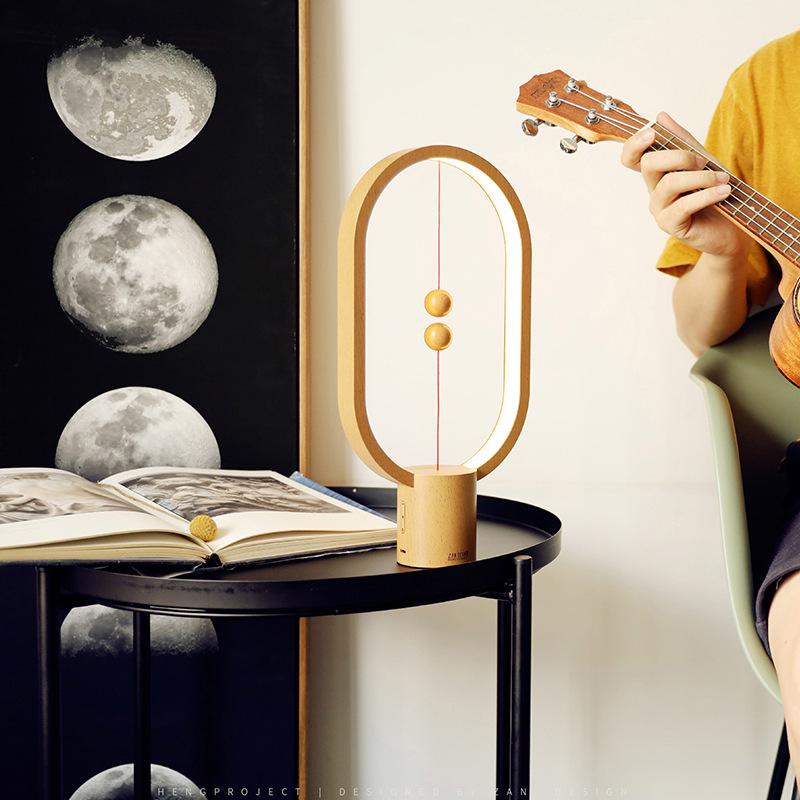 Magnetic Creative LED Night Light Table Lamp Type-c USB Power Supply Intelligent Lighting