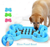 Pet Dog Slow Food Feeder Anti Choke Travel Bowl