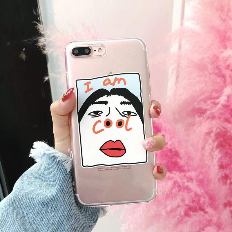 Funny nose transparent soft shell  | IPhone