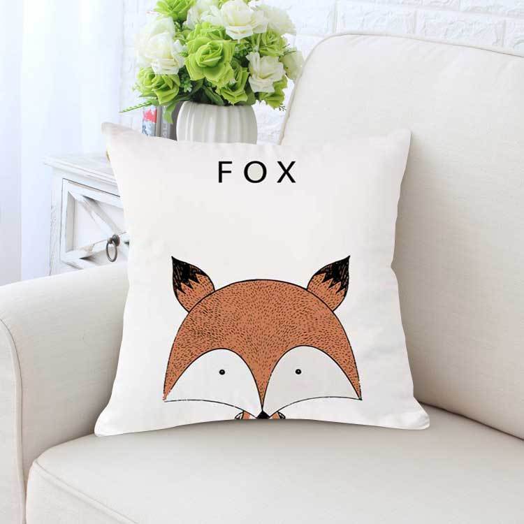 Cartoon animal pillowcase Short plush