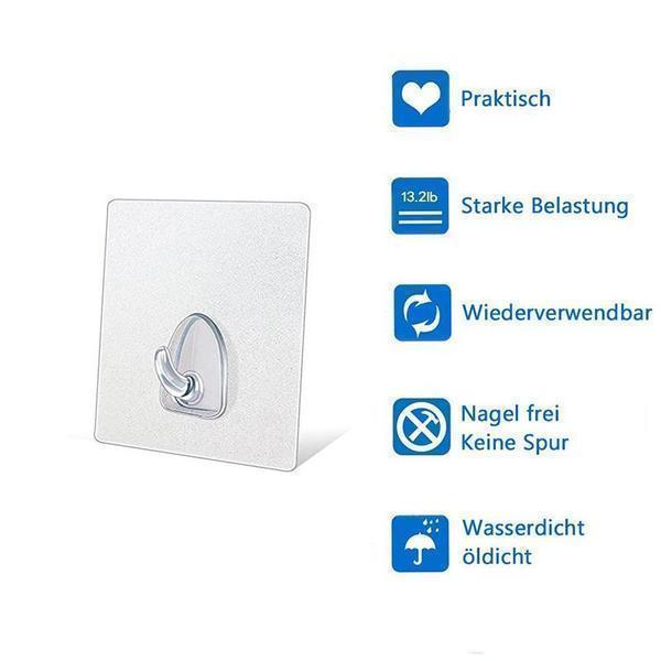 Reusable Anti-skid Traceless Hooks (10 PCS/SET)