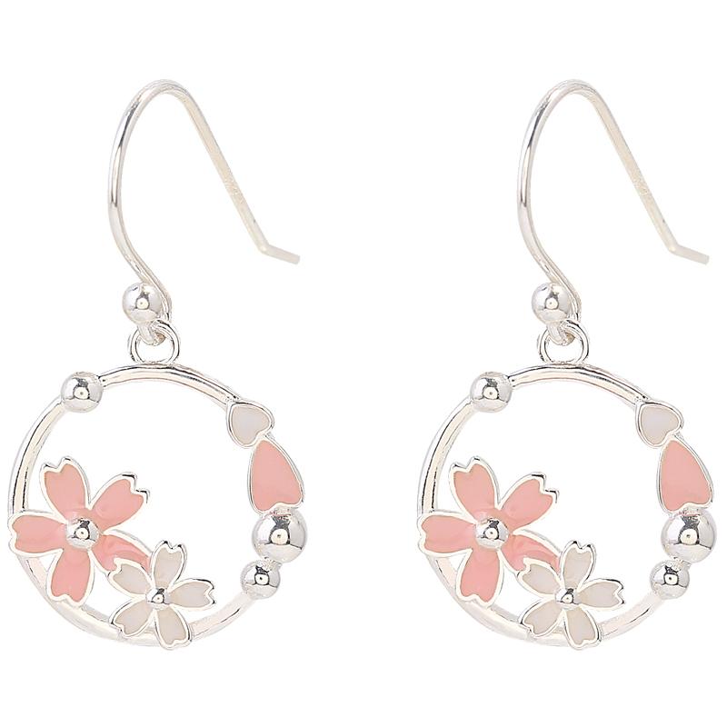 Cherry Blossom Loop Earrings