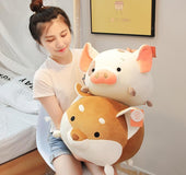 Pig plush toy dinosaur pillow