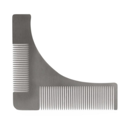 Beard styling template grooming tool beard brush stainless steel