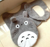 Animal style Totoro bathroom toilet cover WC seat cushion frame bath toilet cover 3 pieces toilet