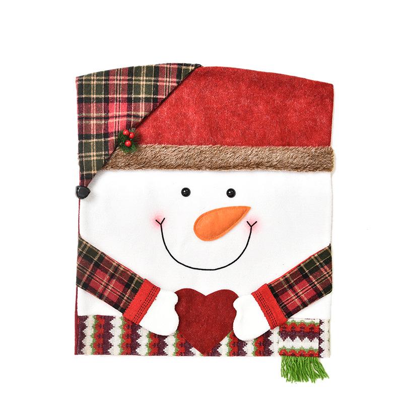 Christmas embroidery chair cover