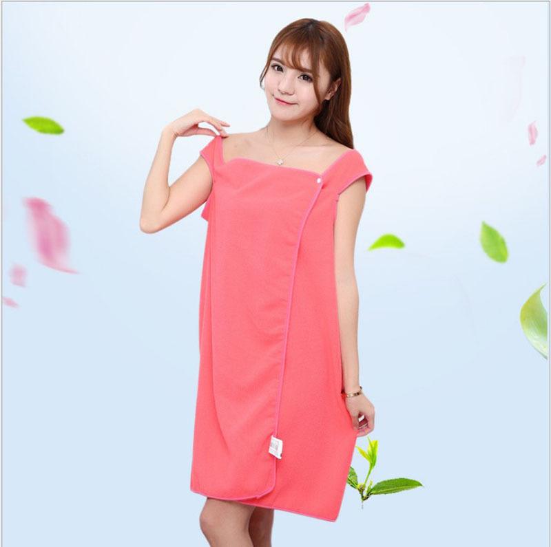 Ultrafine Fiber Brassiere Bath Skirt with Two Holes and Variable Bath Towels Can be Wholesale in Summer