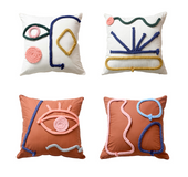 Hand-woven Throw Pillow Pure Cotton Throw Pillow Case