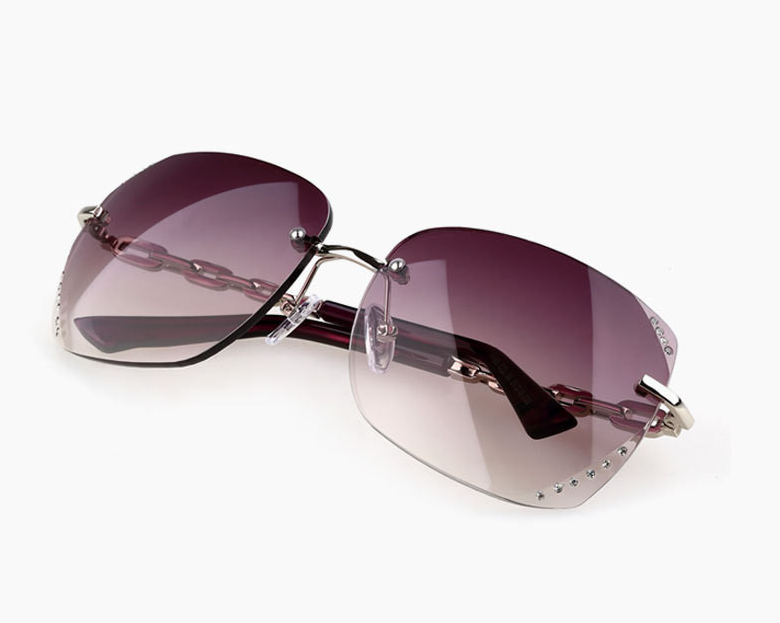 New glasses fashion frameless sunglasses
