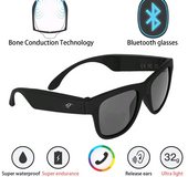Bone conduction headset glasses Bluetooth glasses bone sensing intelligent sports hearing aid sunglasses