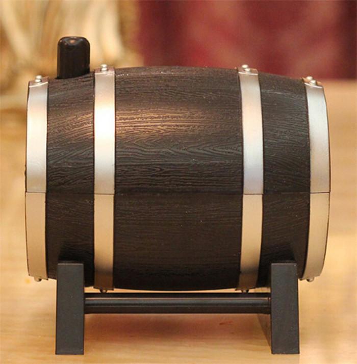 Featured creative barrel plastic toothpick container