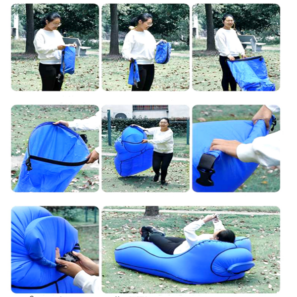 Sofá cama reclinable inflable