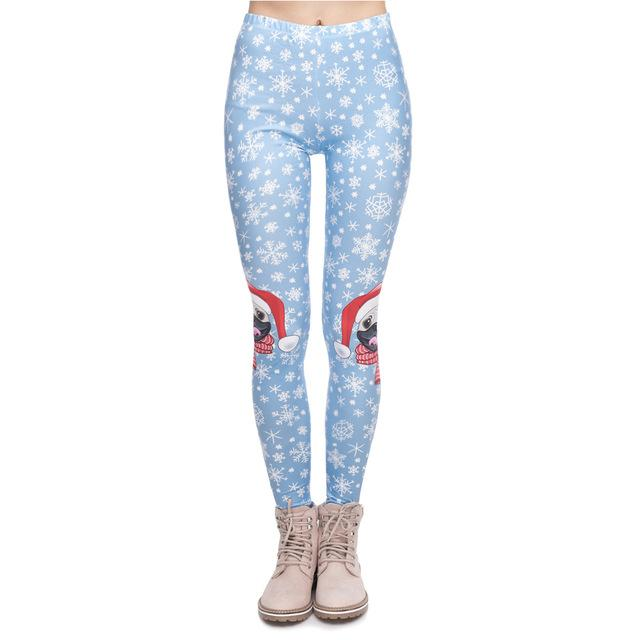 Zohra New Women Christmas Party High Waist Leggings Fitness