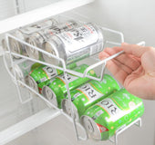 Cans Coke kitchen storage rack double-layer finishing shelf desktop storage rack