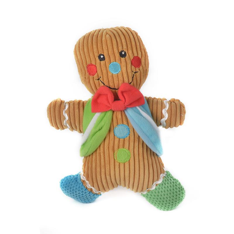 Pet big gingerbread man christmas toy