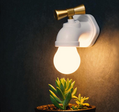 Lámpara llamativa de luz LED