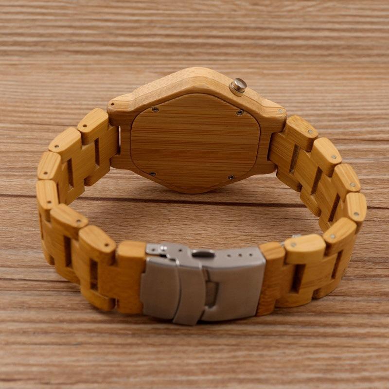 LED Bamboo Wood Watches Digital Watch