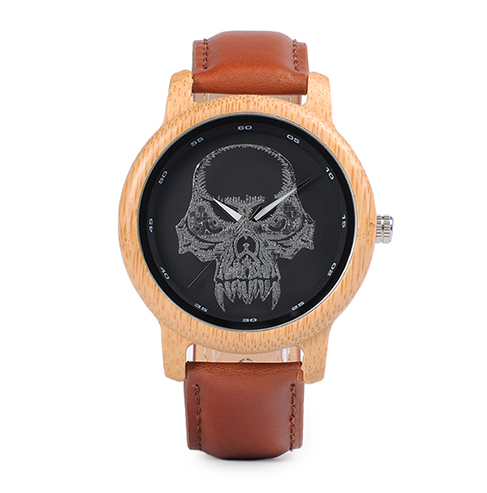 Watches Bamboo Unisex Watches  P24 Skull