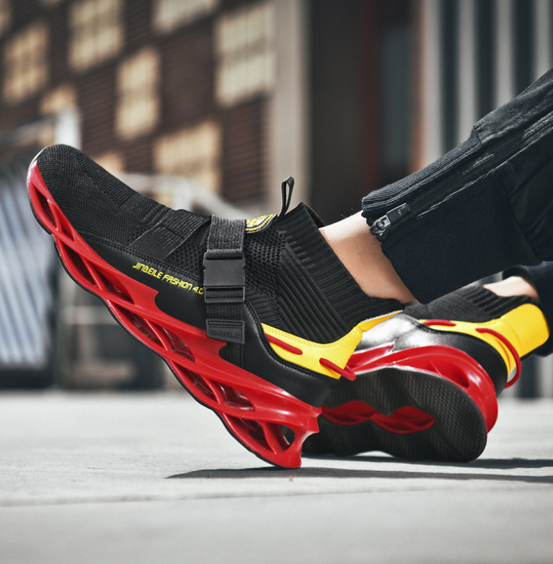 Shock absorption fitness running shoes