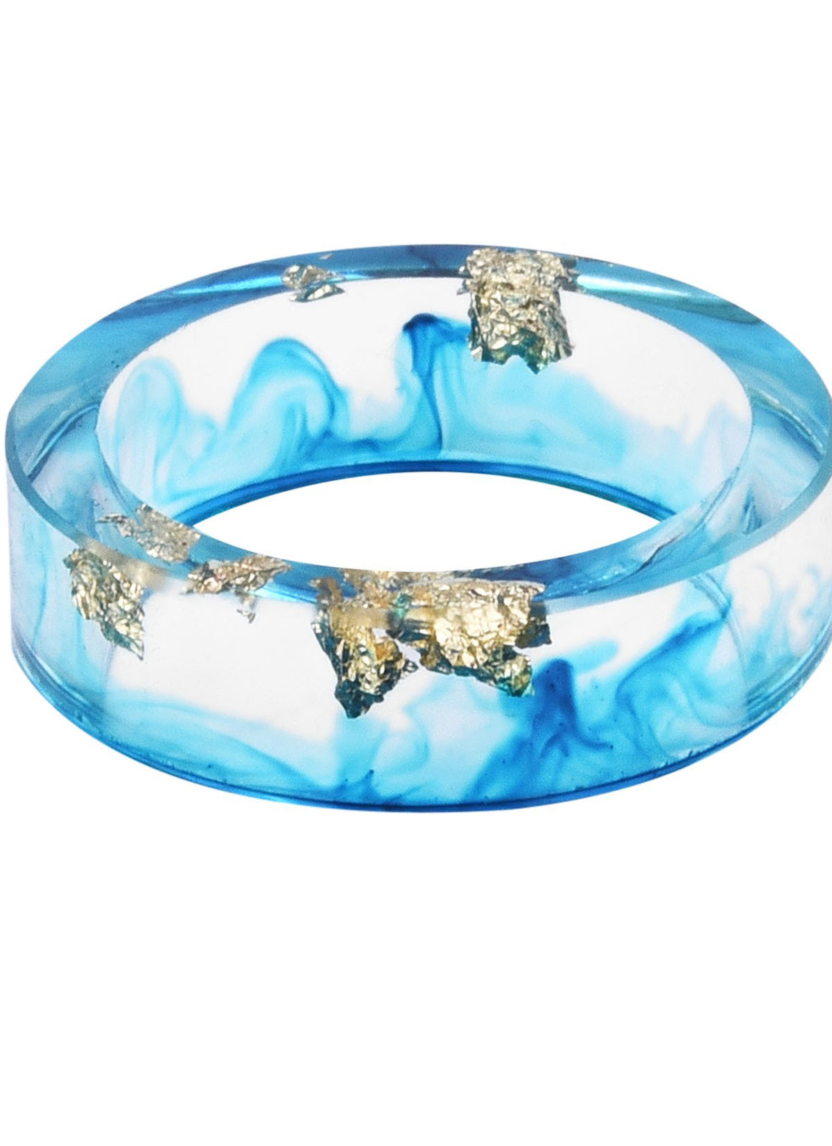 Dried flower resin ring