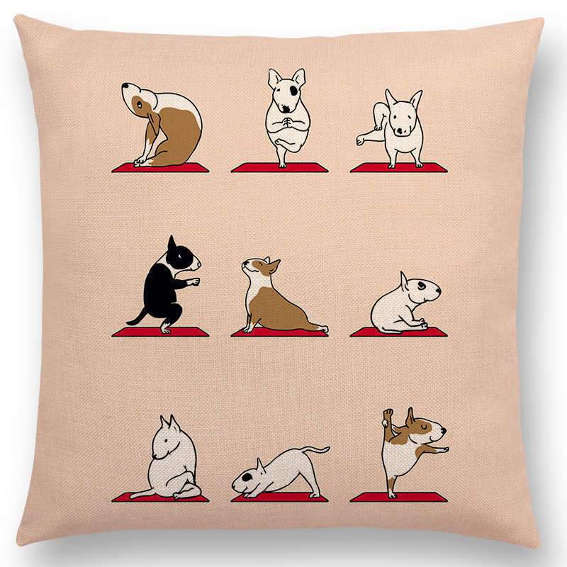 Dog animal printed pillow case