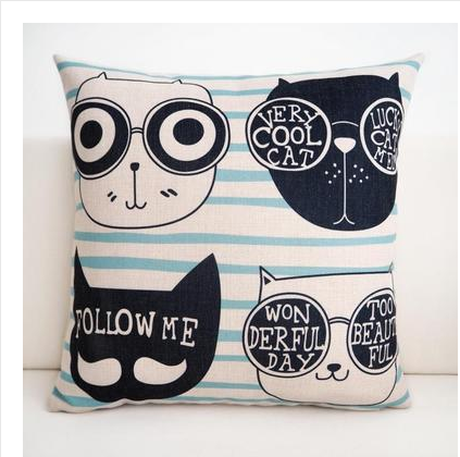 Nordic cartoon cutethick cotton pillow pillow window pillowcase office car cushion creative