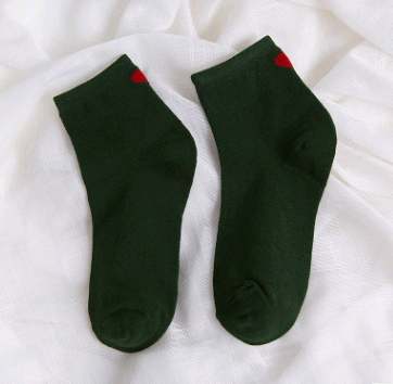 Cotton women's socks love heart socks
