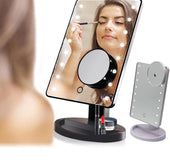 Makeup mirror with lamp desktop mirror