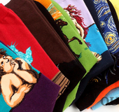 art pattern socks