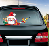 Christmas windshield stickers Santa Claus nice window stickers car wiper sticker featured gift