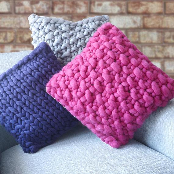 Handmade Square Chunky Pillow