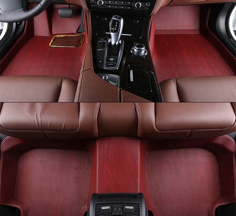 Custom Wood grain car mat
